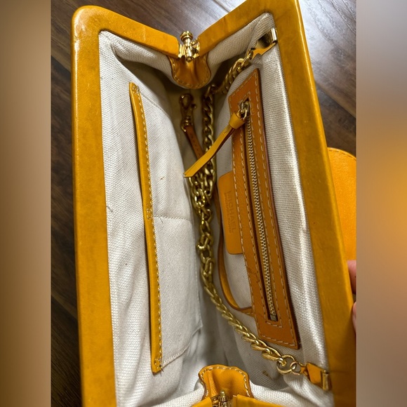 Vintage Michael Kors Croc Embossed Chain Clutch Bag - Picture 9 of 12